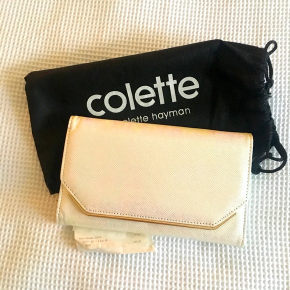 Collete Hayman white holographic clutch brand new - Picture 2 of 4